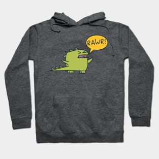 Kawaii Dinosaur is mad Hoodie